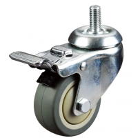 3 inch Medium duty Swivel TPR Caster with Total Brake