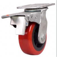 5inch swivel caster with brake industrial heavy duty caster