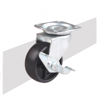 2inch swivel PP caster display rack caster top plate caster with lock