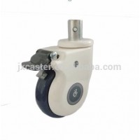 125mm Round Stem TPR Medical Caster Wheel with Plastic Brake