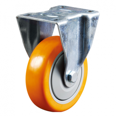 4-inch Medium duty Rigid Caster with PU Wheel