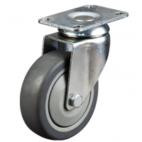 6inch industry swivel pu caster wheel  medium duty caster with top plate